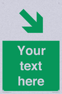 Custom Safe condition: Green Down right arrow